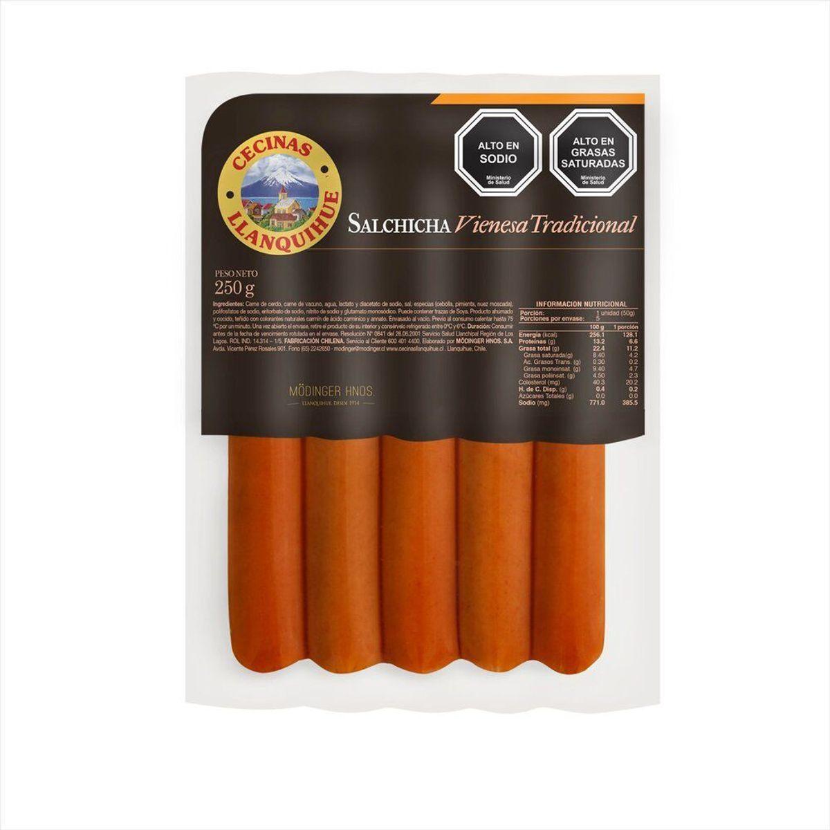LLANQUIHUE - Salchicha Vienesa Tradicional Llanquihue 5 Un