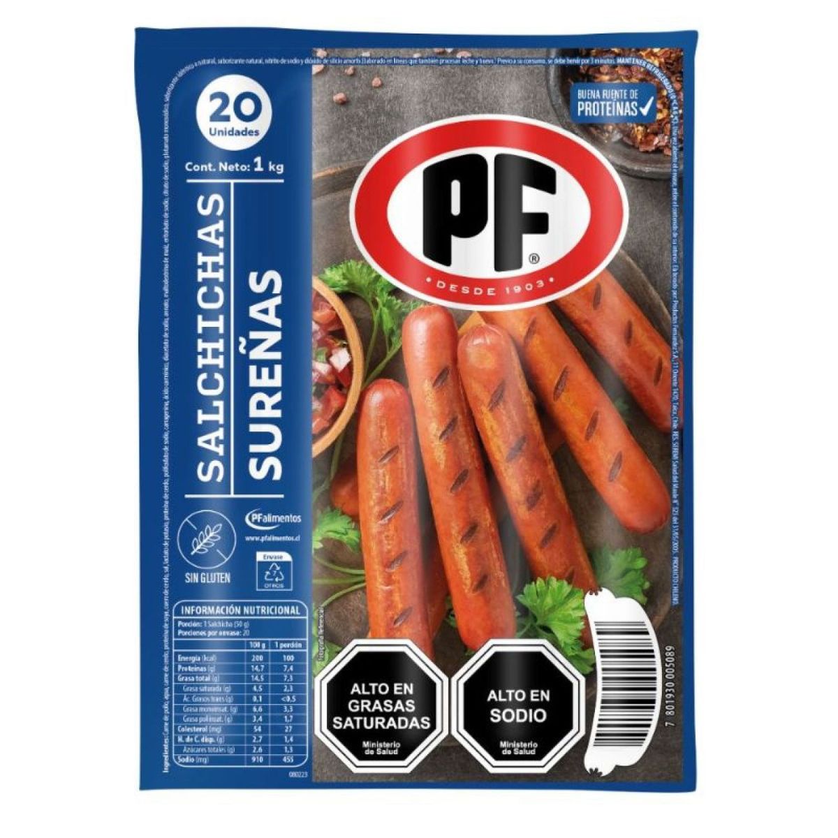 PF - Salchicha Sureña Pf 20 Un