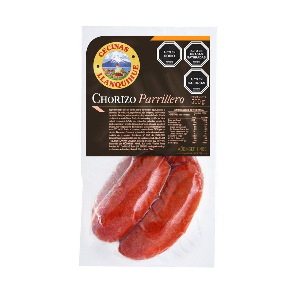 LLANQUIHUE - Chorizo Parrillero Llanquihue 500 g