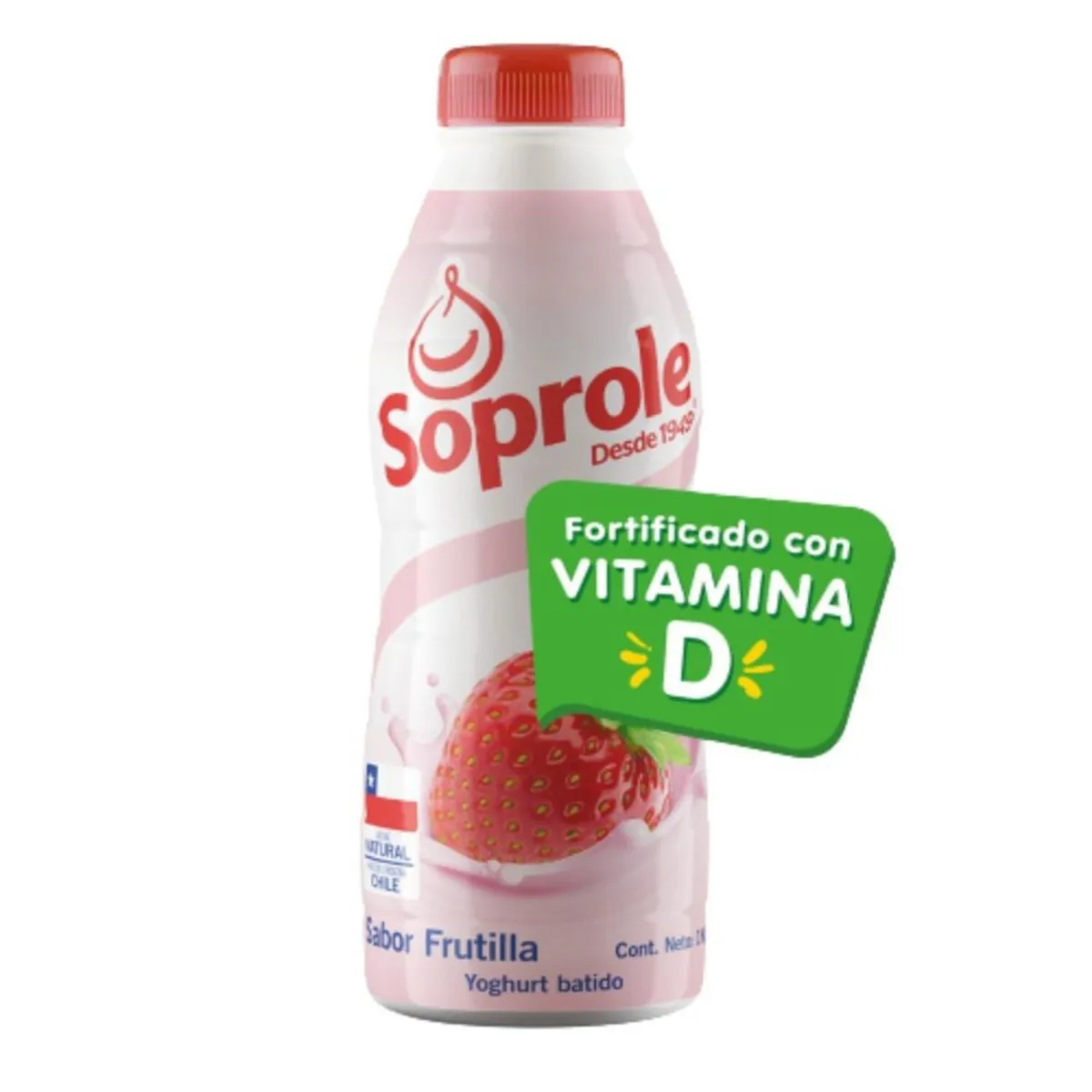 SOPROLE - Yoghurt Batido Sabor Frutilla