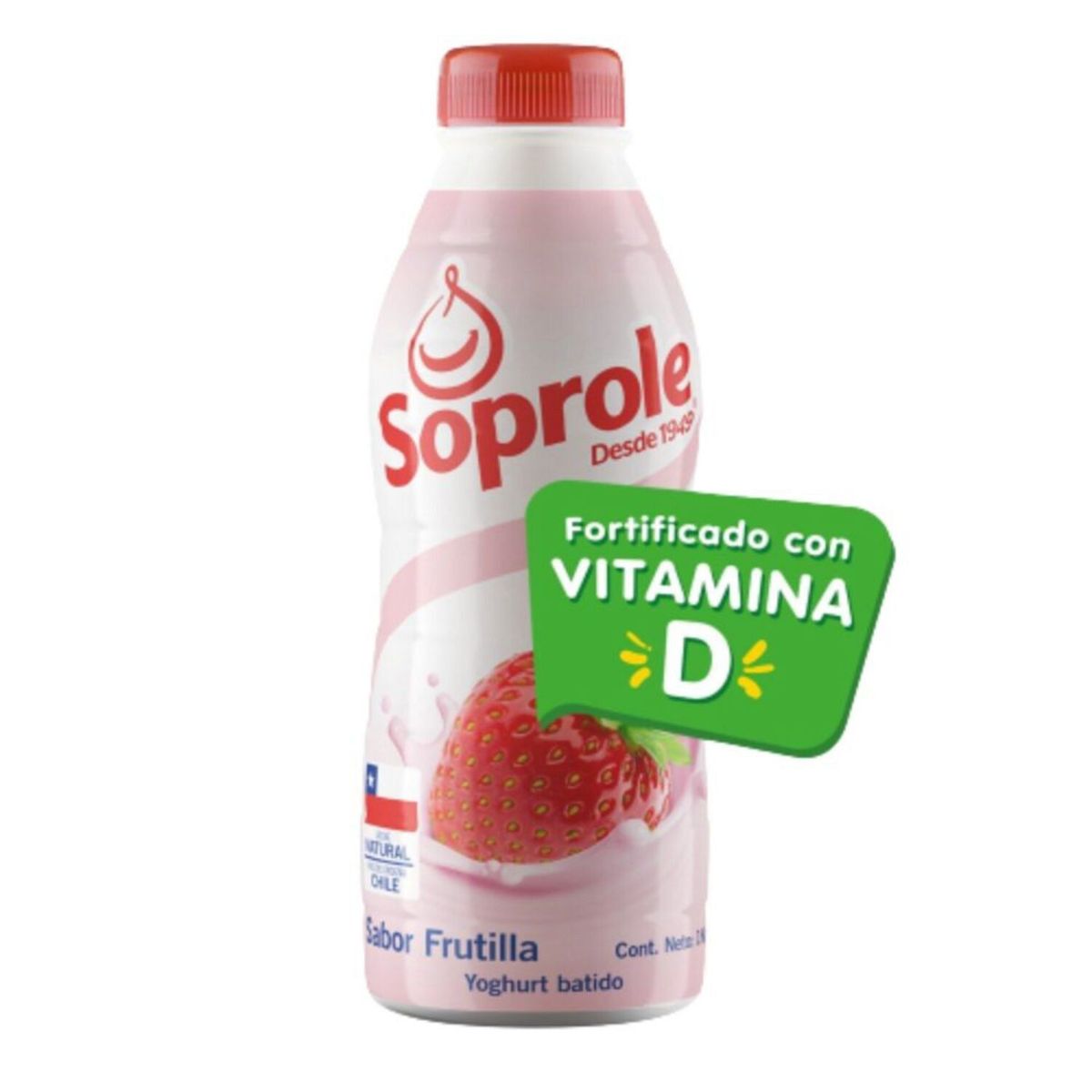 SOPROLE - Yoghurt Batido Sabor Frutilla
