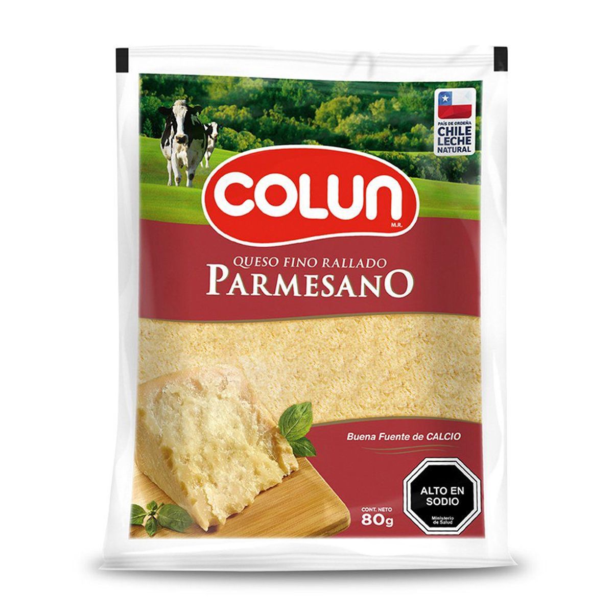 COLUN - Queso Parmesano Rallado Colun 80 g