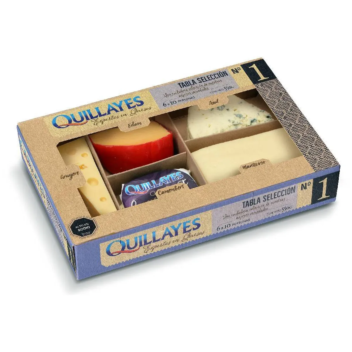 QUILLAYES - Tabla de Queso Selección N°1 Quillayes 550 g