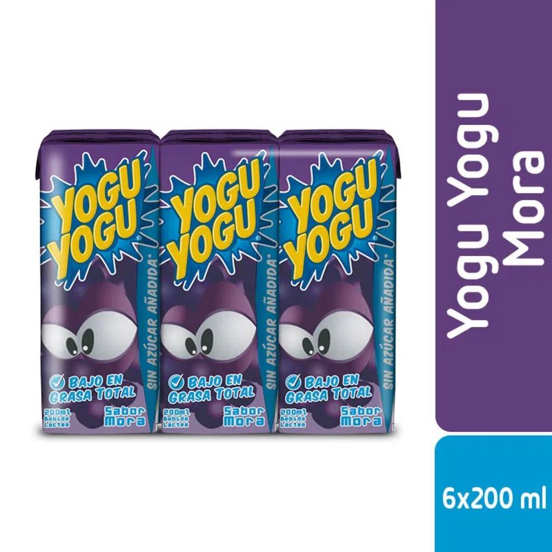 YOGU YOGU - Pack Bebida Láctea Yogu Yogu Sabor Mora