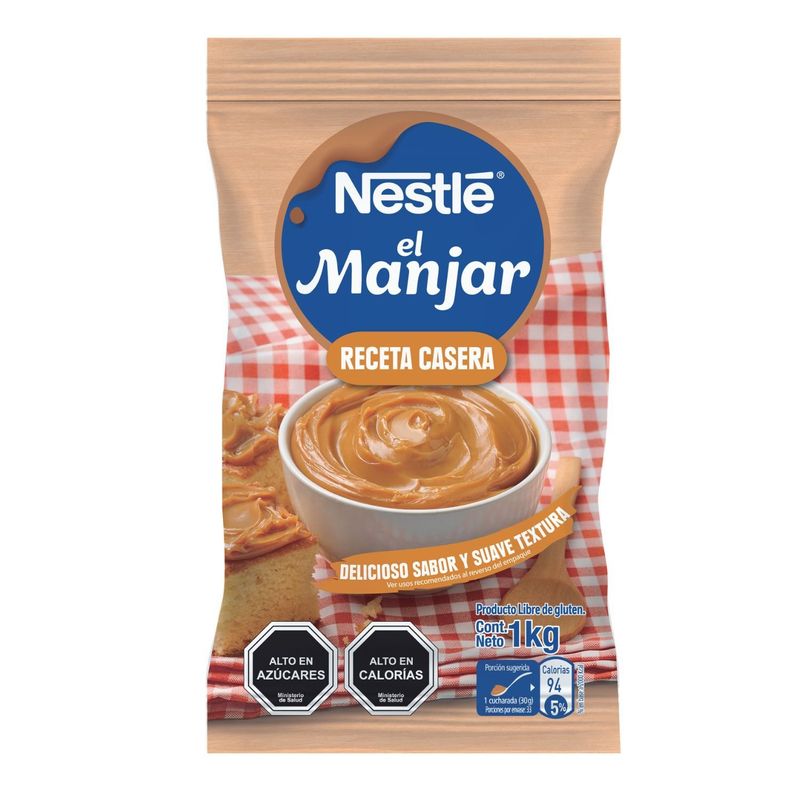 NESTLE - Manjar receta cacera bolsa 1 kilo