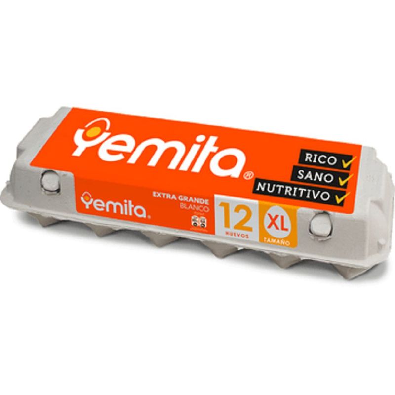 YEMITA - Huevos Blanco Extra Grande Yemita 12 Un