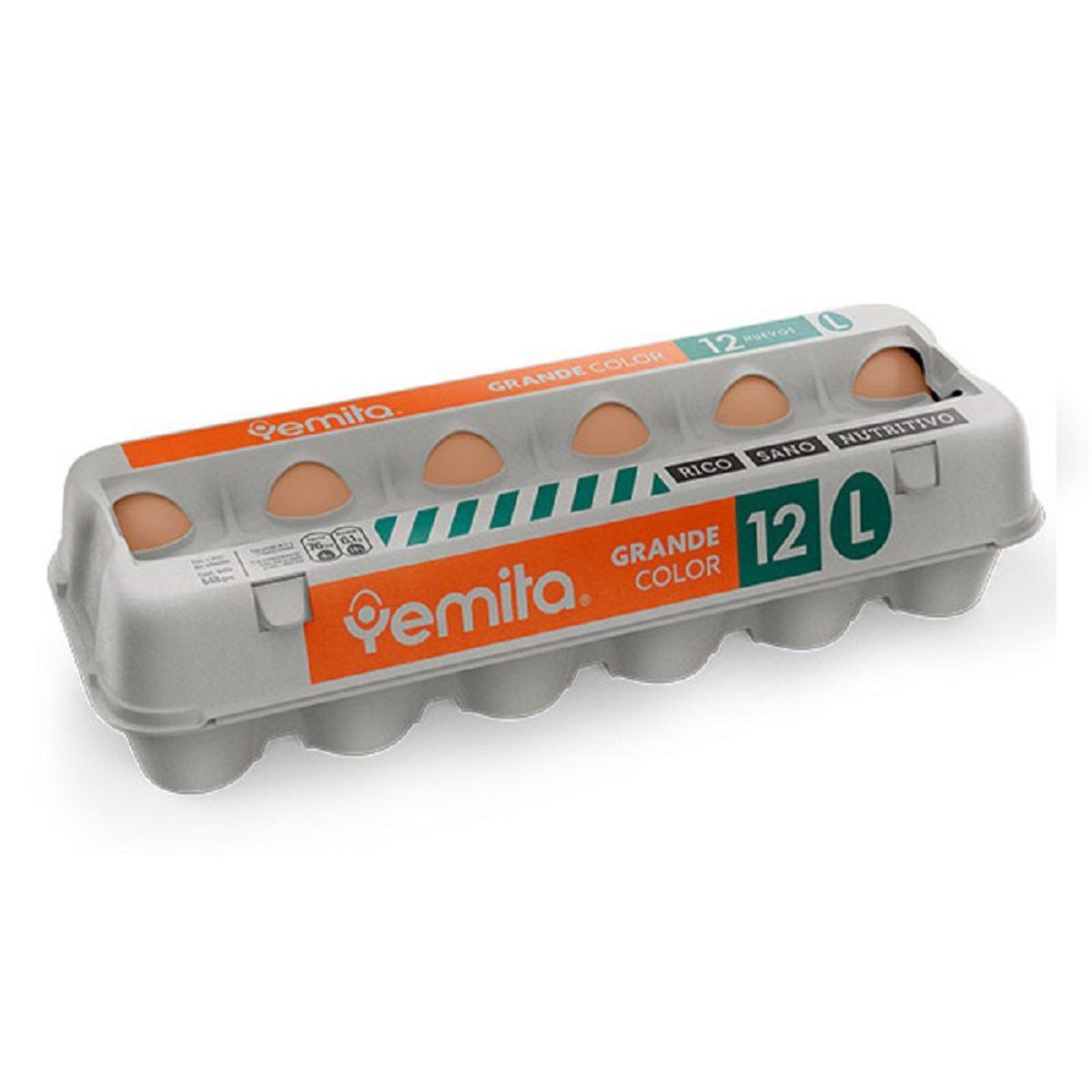 YEMITA - HUEVOS COLOR GRANDE 12 UN. YEM
