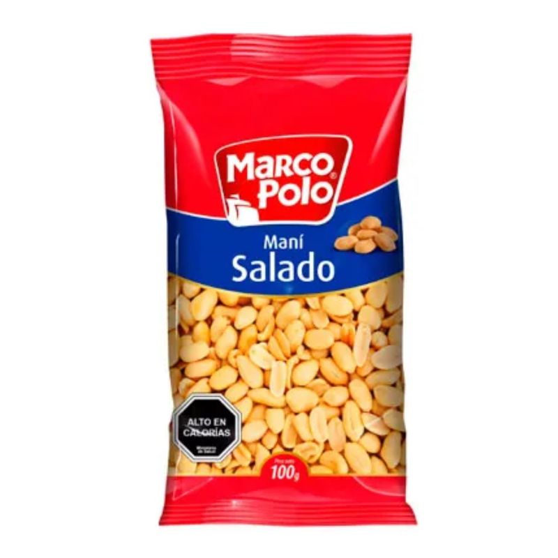 MARCO POLO - MANI TOSTADO SALADO 100 GRS