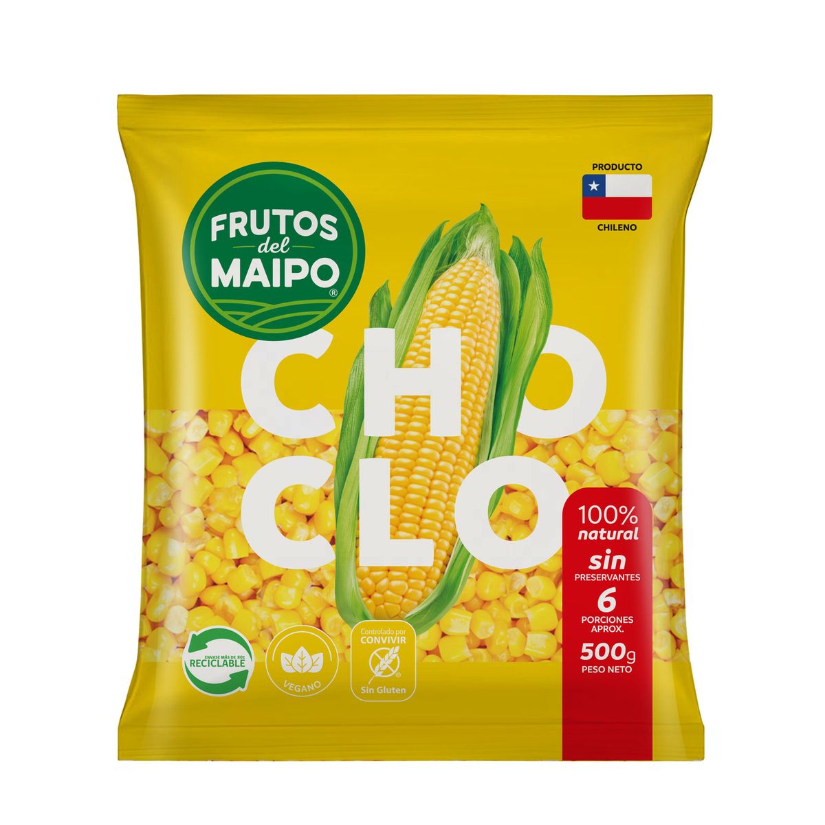FRUTOS DEL MAIPO - Choclo en Grano Congelado Frutos de Maipo 500 g