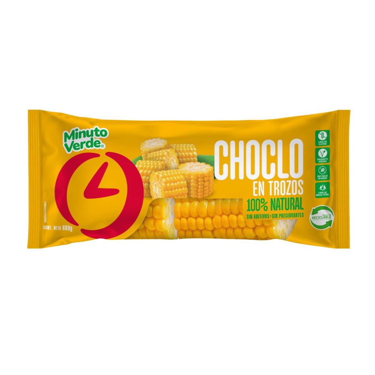 MINUTO VERDE - Choclo en Trozo Congelado  Minuto Verde 680 g
