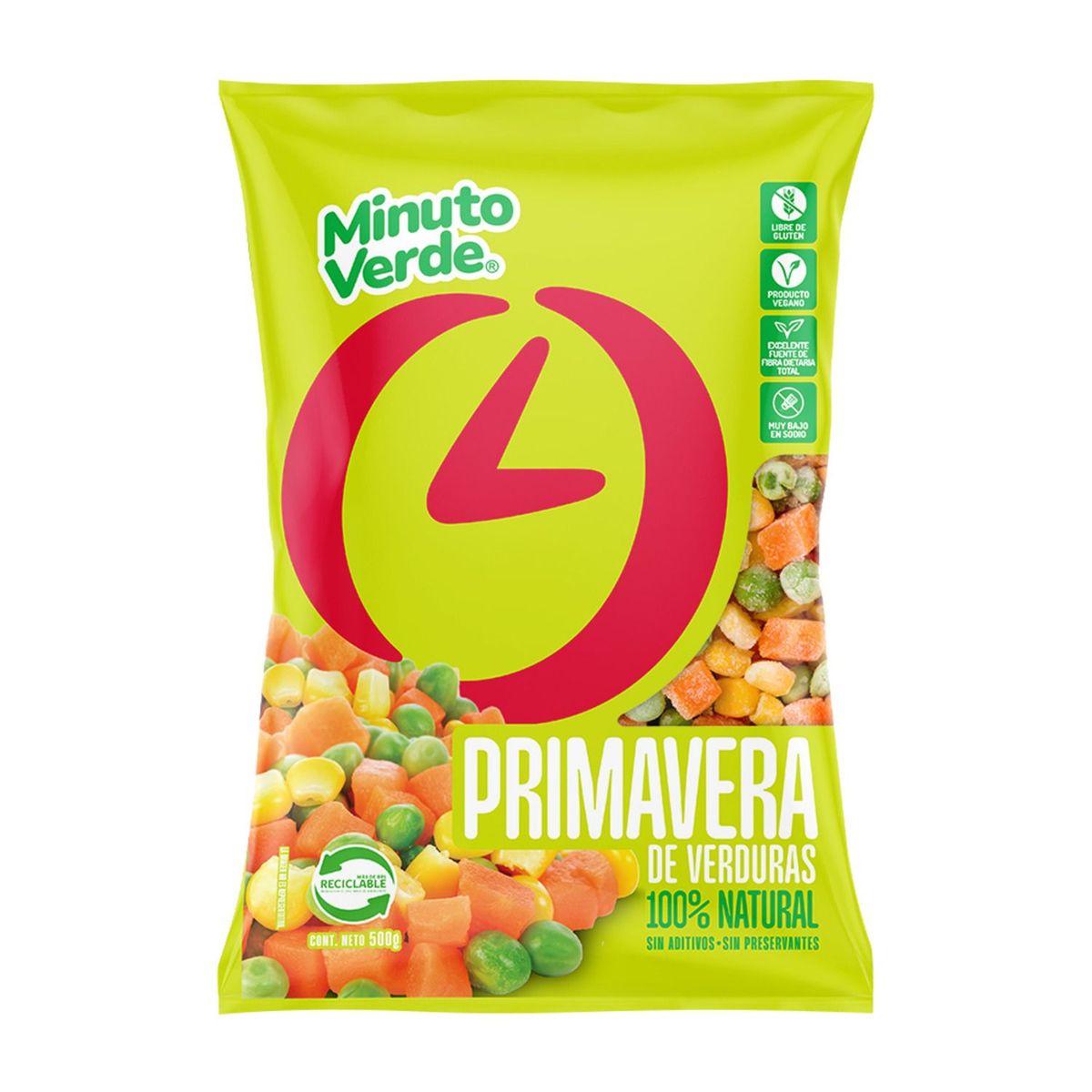 MINUTO VERDE - Ensalada Primavera Congelada Minuto Verde 500 g