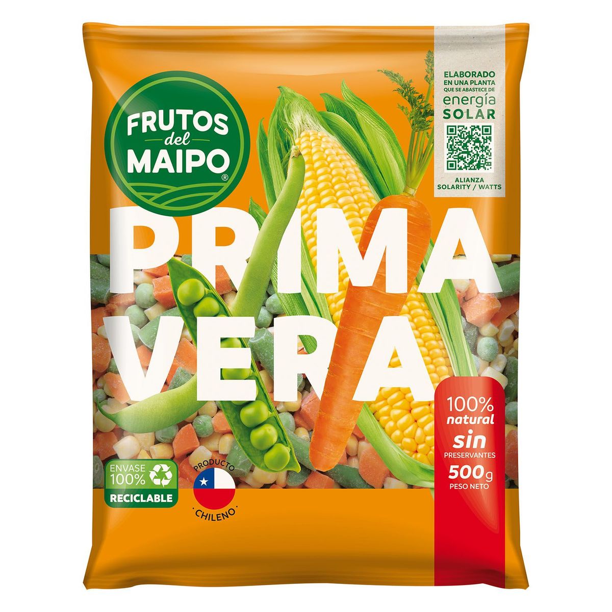 FRUTOS DEL MAIPO - Ensalada Primavera Congelada Frutos de Maipo 500 g