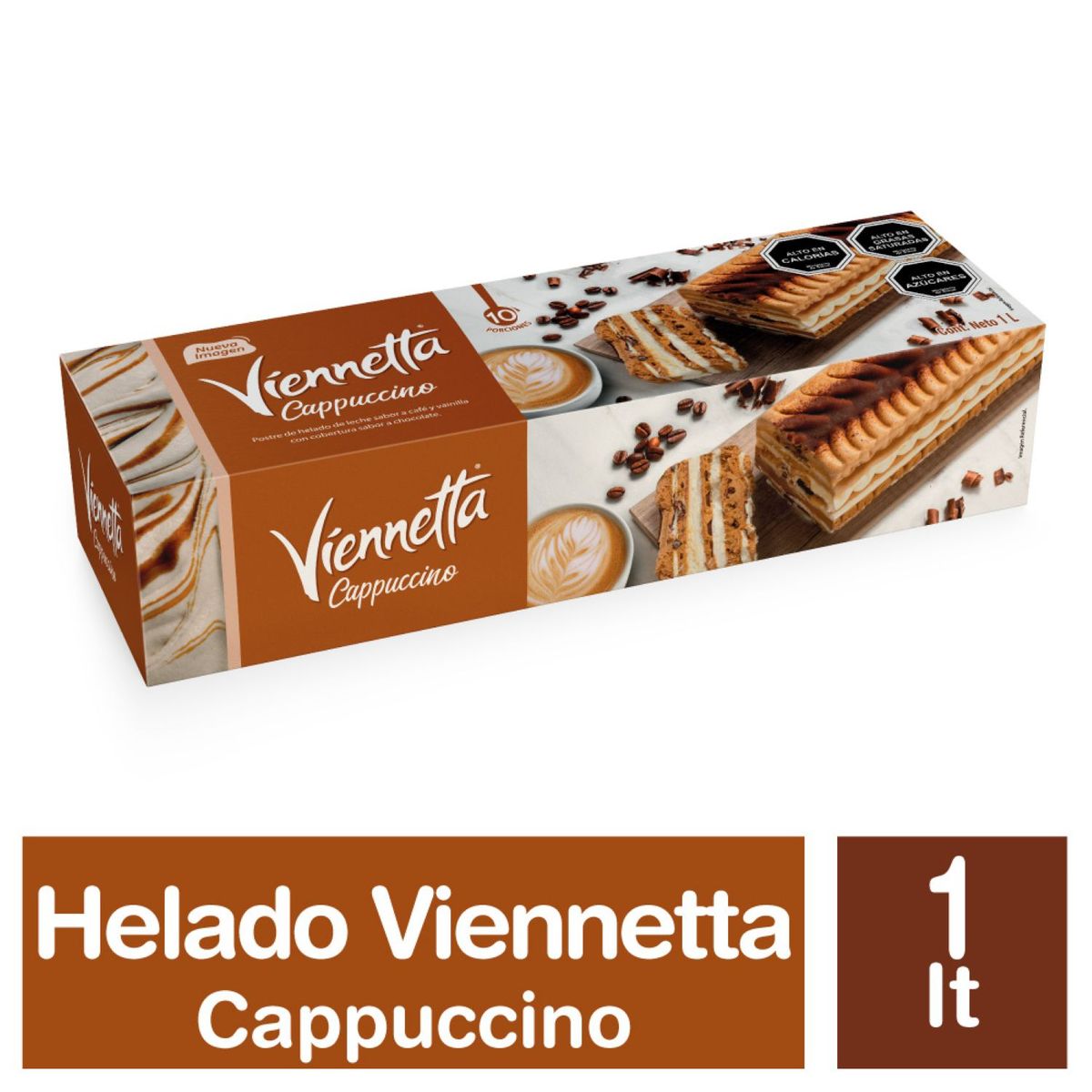 BRESLER - POSTRE HELADO VIENNETTA CAPPUCCINO LITRO.