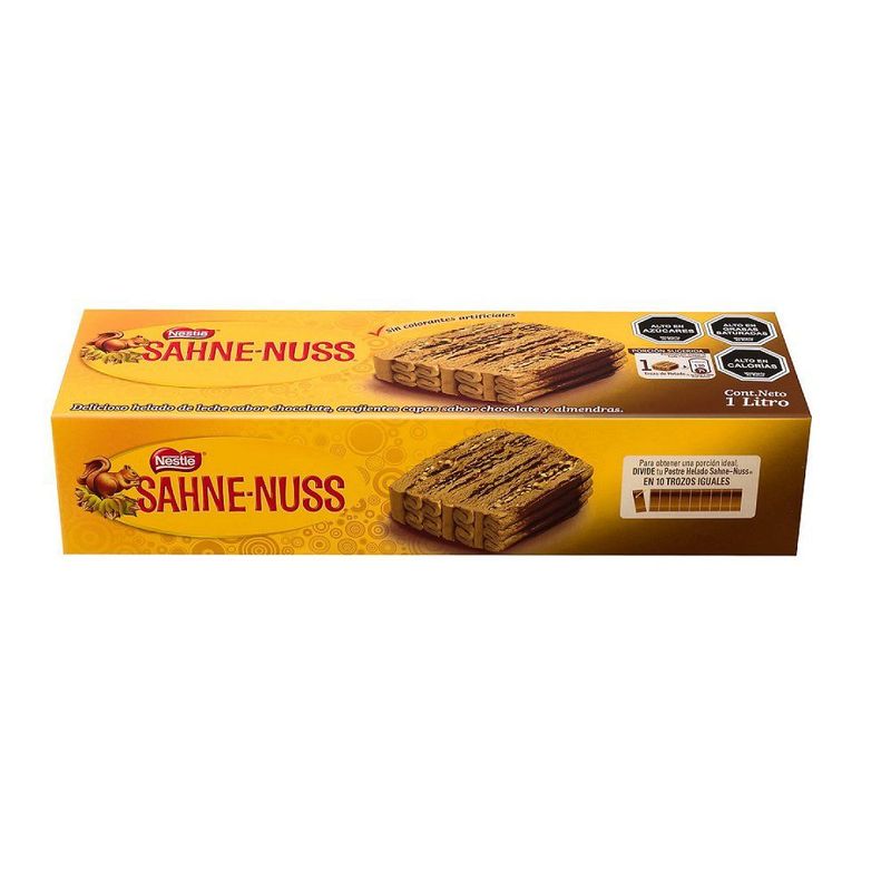 SAHNE NUSS - HELADO CHARLOT SAHNE / NUSS 1 LT..