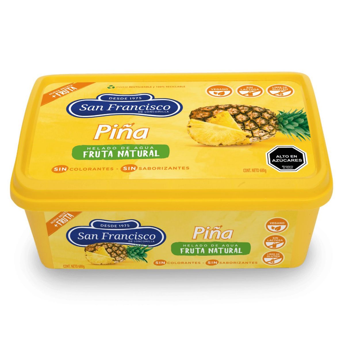 SAN FRANCISCO - HELADO PINA AGUA 1 LT.