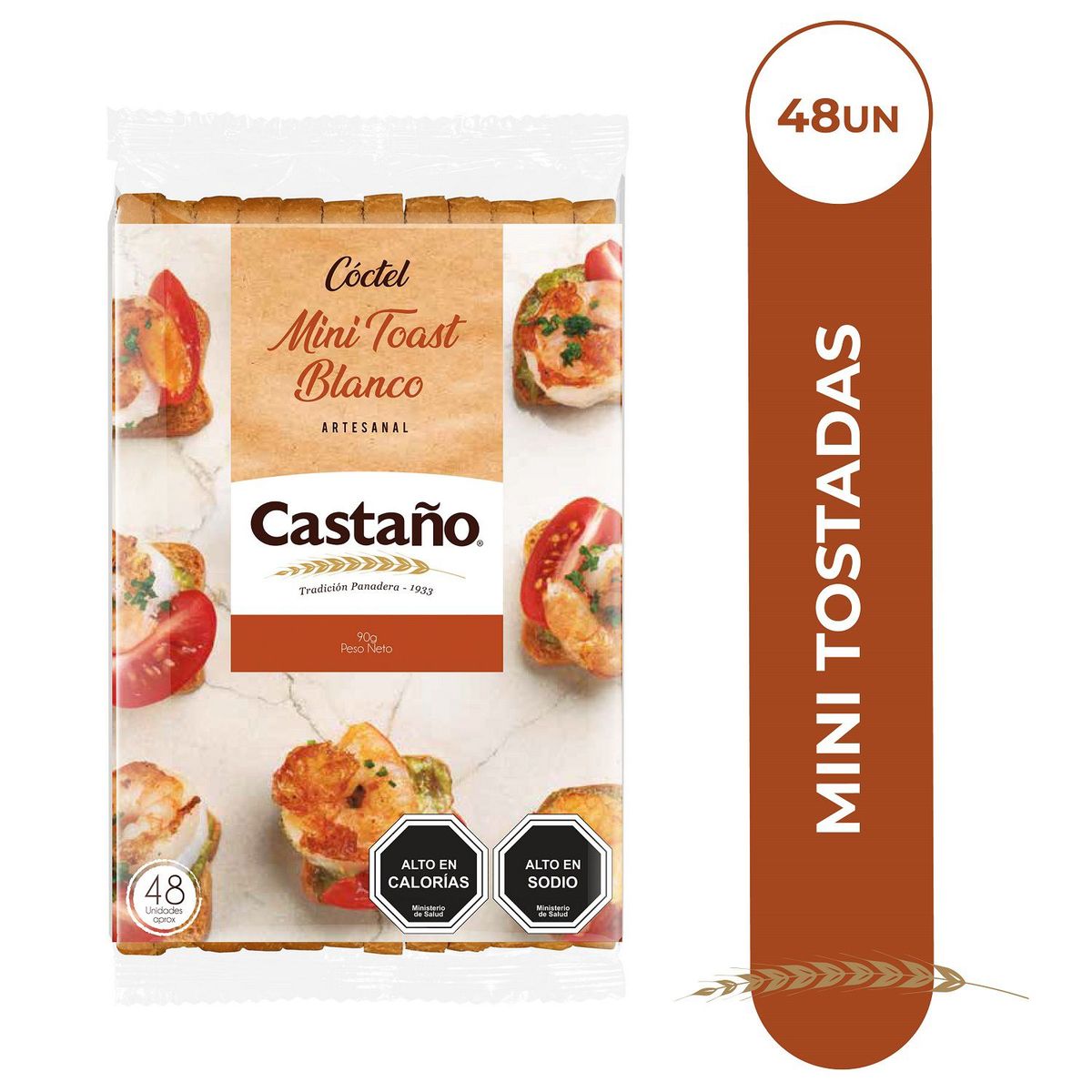 CASTAÑO - Mini Tostaditas Blanco Castaño 100 g