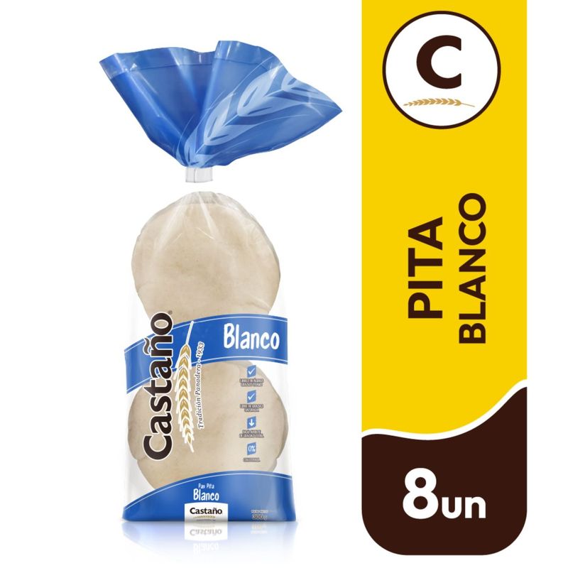  - PAN PITA CASTANO 8 UN.