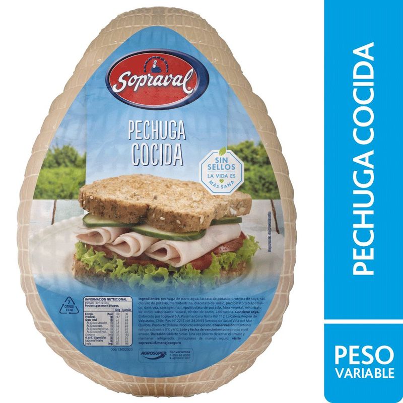 SOPRAVAL - Pechuga Pavo Cocida Sopraval a Granel