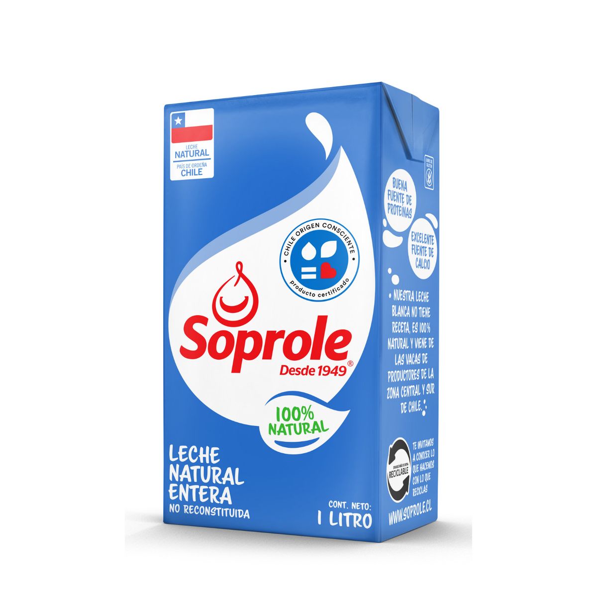 SOPROLE - Leche Entera Natural