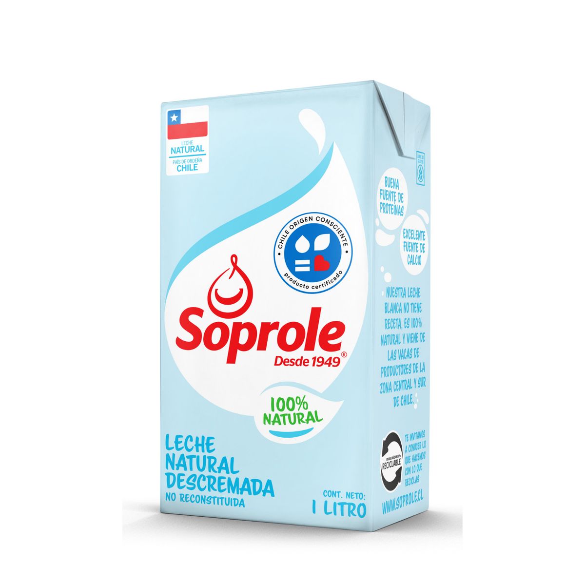 SOPROLE - Leche Descremada Natural