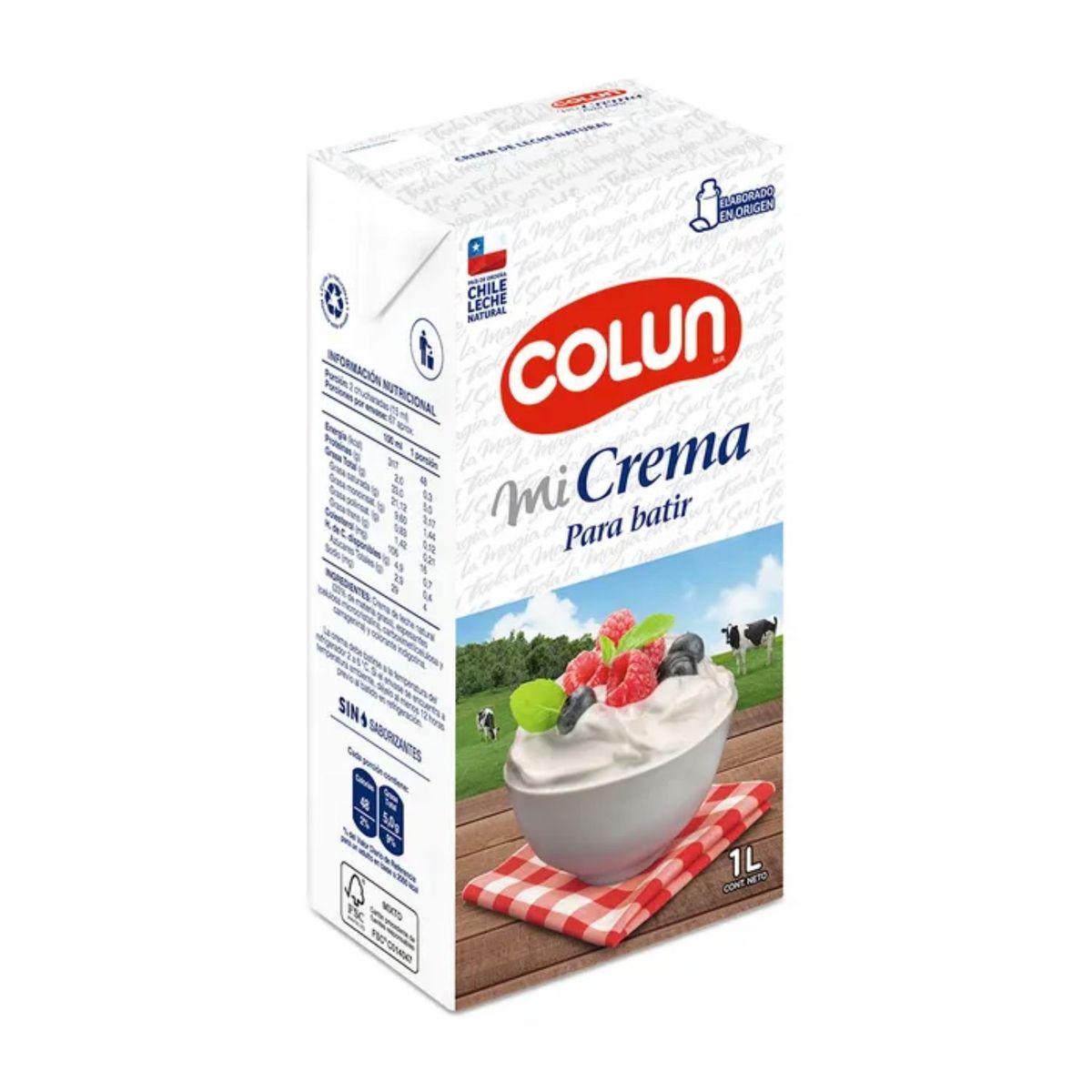 COLUN - Crema para Batir Colun 1 L