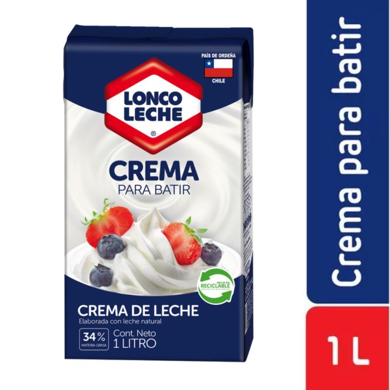 LONCOLECHE - Crema para Batir Loncoleche 1 L