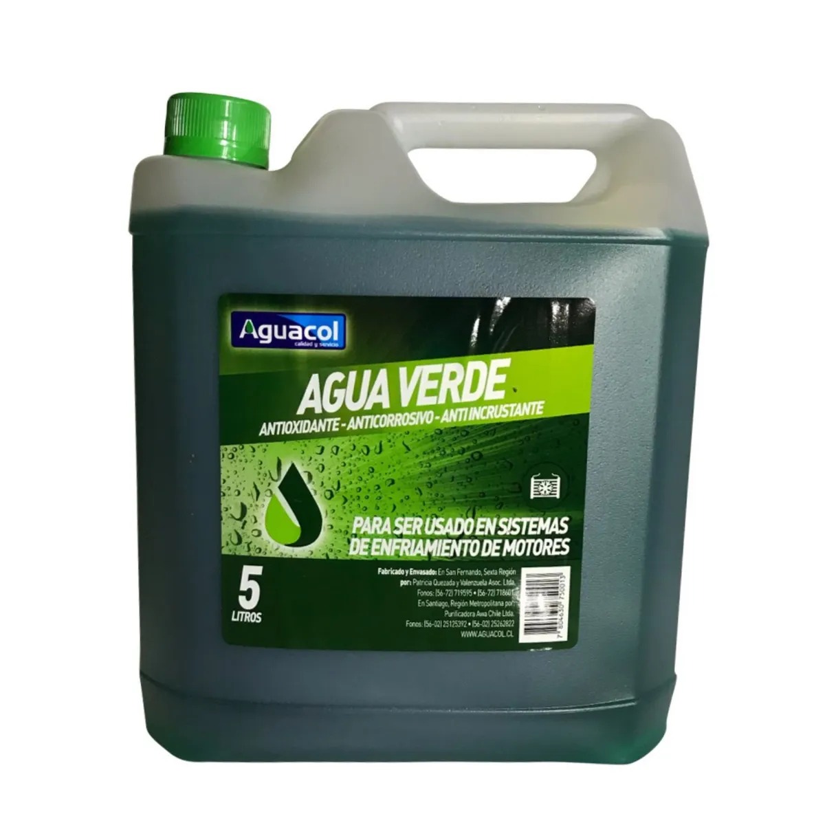 AGUACOL - Agua Verde 5 Litros