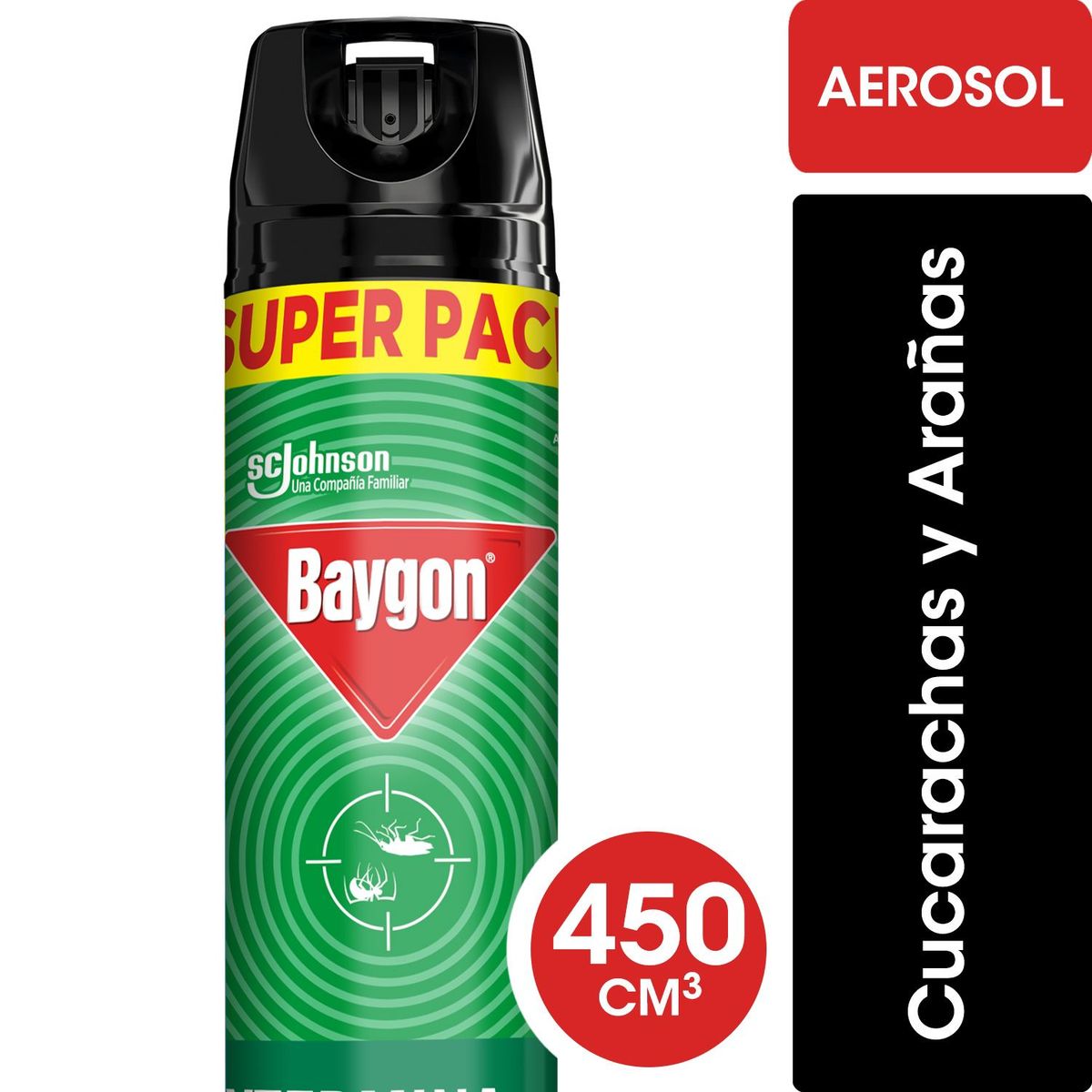 BAYGON - Insecticida Baygon Verde Mata Cucarachas 450 ml