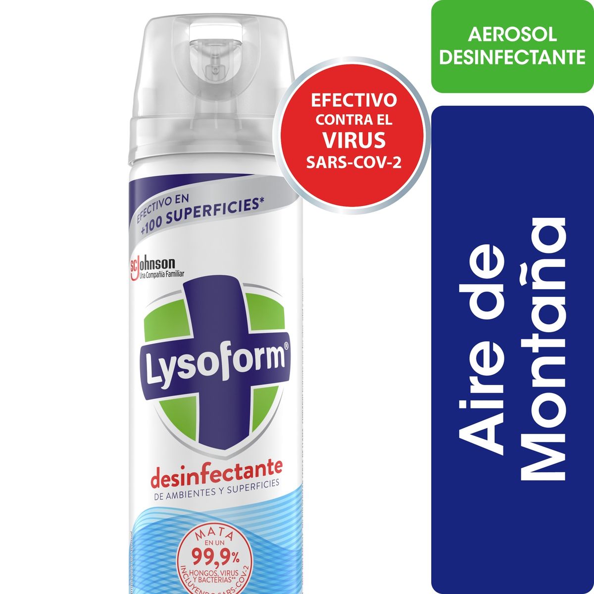 LYSOFORM - Desinfectante Ambientes y Superficies Lysoform Aire de Montaña 360 ml