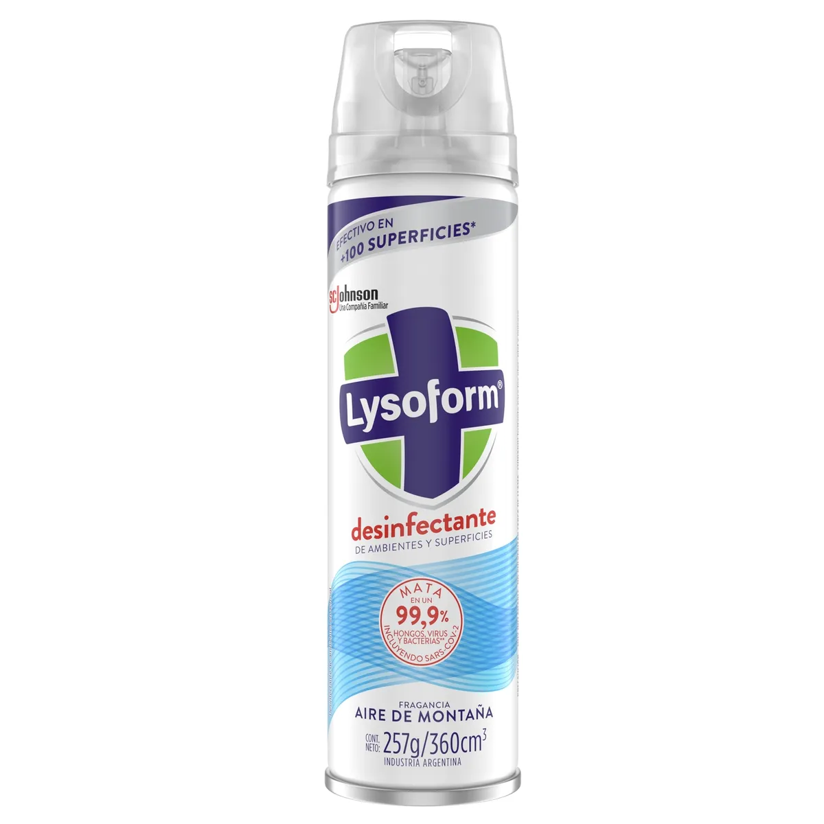 LYSOFORM - Desinfectante Ambientes y Superficies Lysoform Aire de Montaña 360 ml