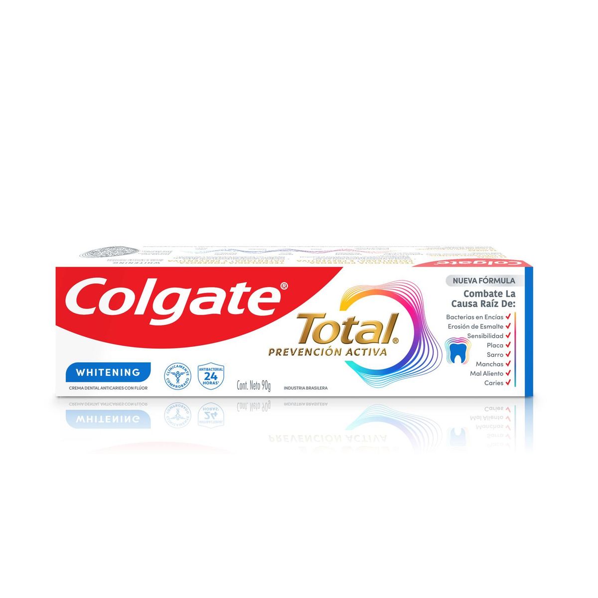 COLGATE - Pasta Dental Colgate Total Whitening con Flúor 90 gr