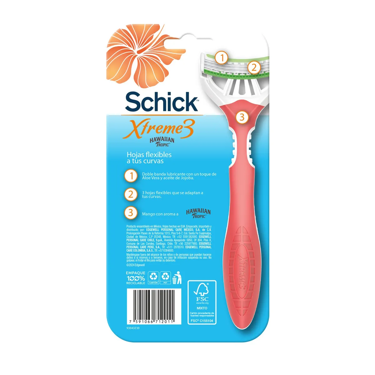 SCHICK - Máquina Afeitar Schick Xtreme Piel Delicada