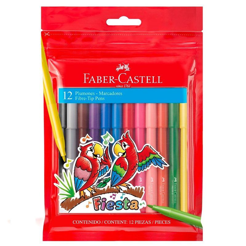 FABER CASTELL - Rotulador Fiesta 12 Colores