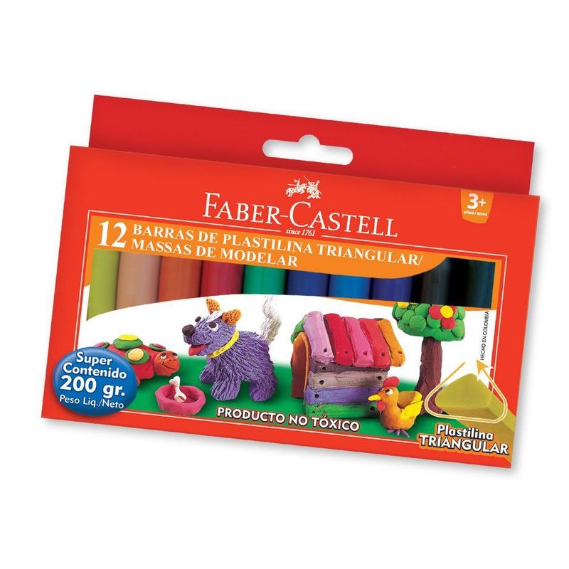 FABER CASTELL - Plasticina 12 Colores