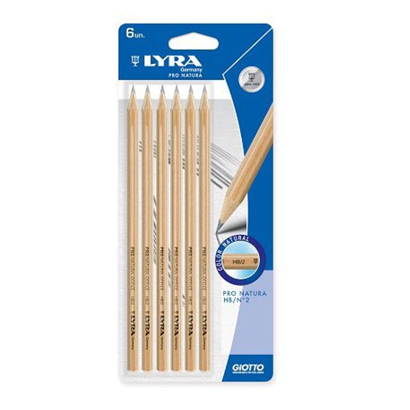 PAX - Grafito Lyra Natural Blister 6 Un
