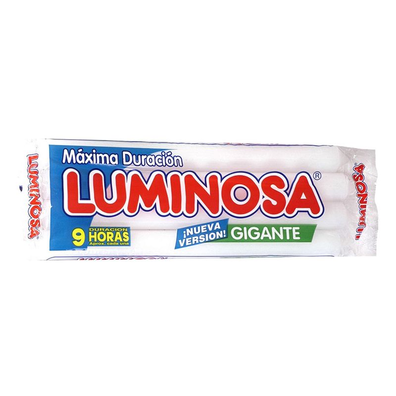 LUMINOSA - Pack Velas Luminosas Gigante 4 Un