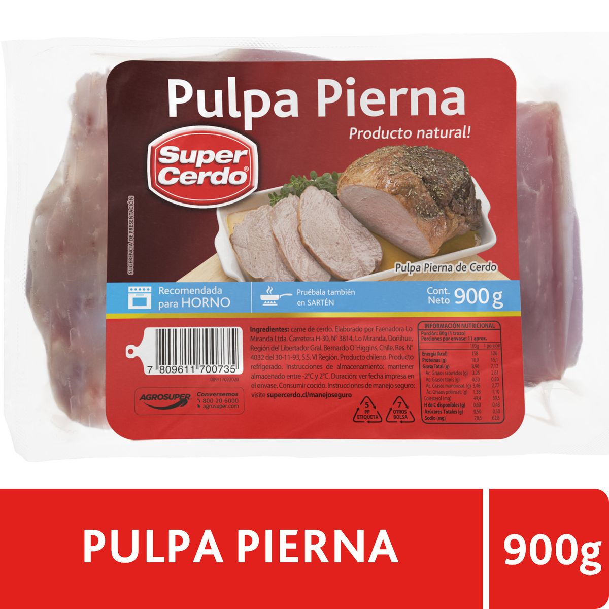 SUPER CERDO - Pulpa Pierna Cerdo
