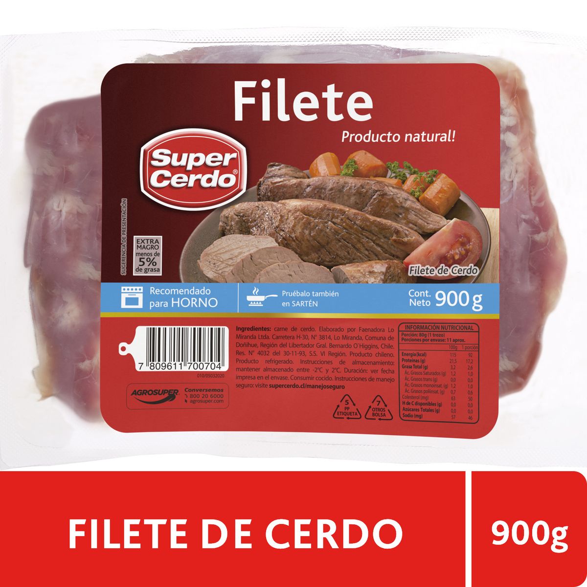 SUPER CERDO - Filete de Cerdo al Vacío