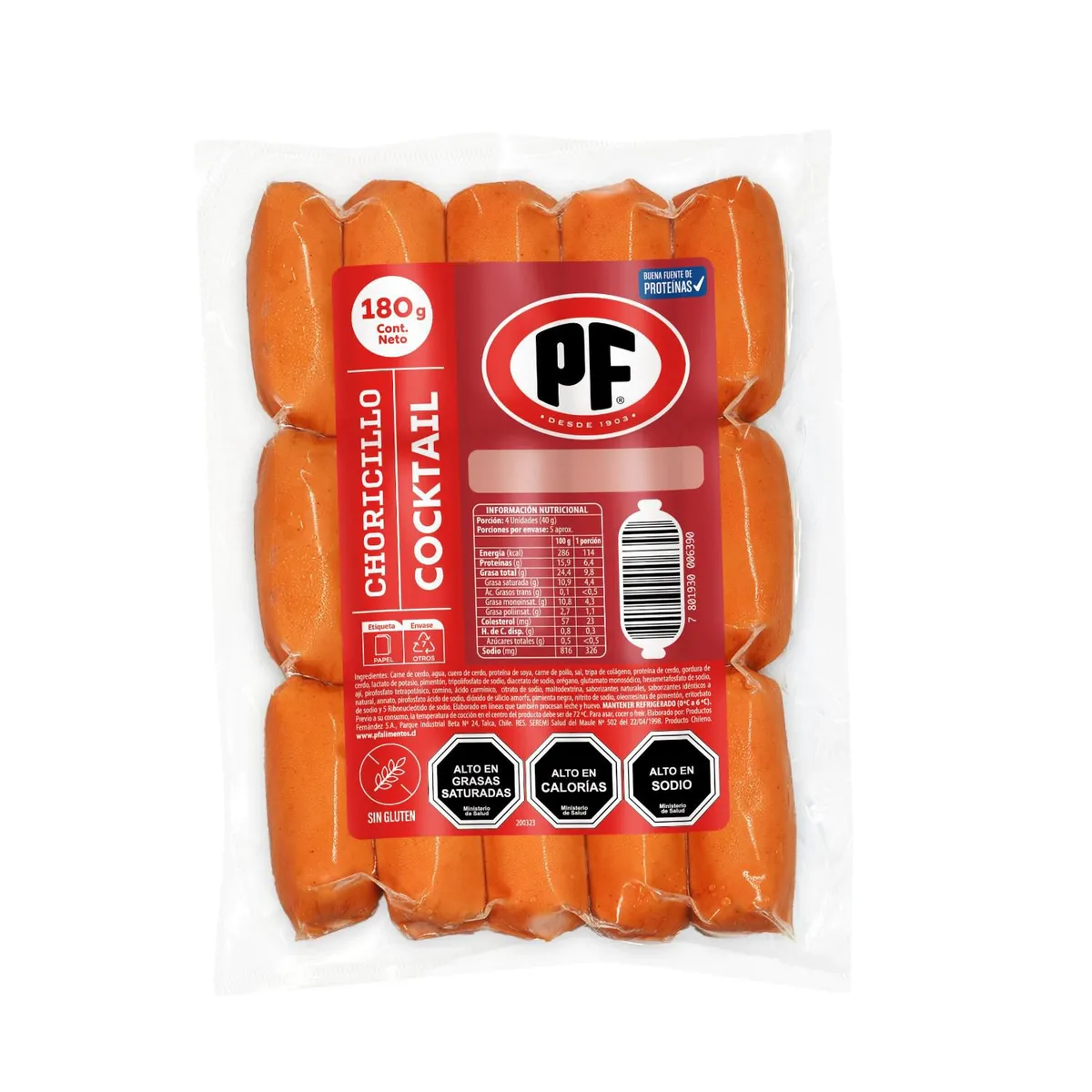 PF - Choricillo Cóctel PF 180 g