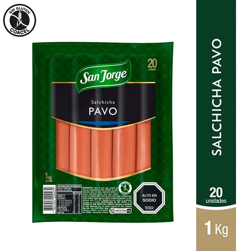 SAN JORGE - Salchichas de Pavo Display