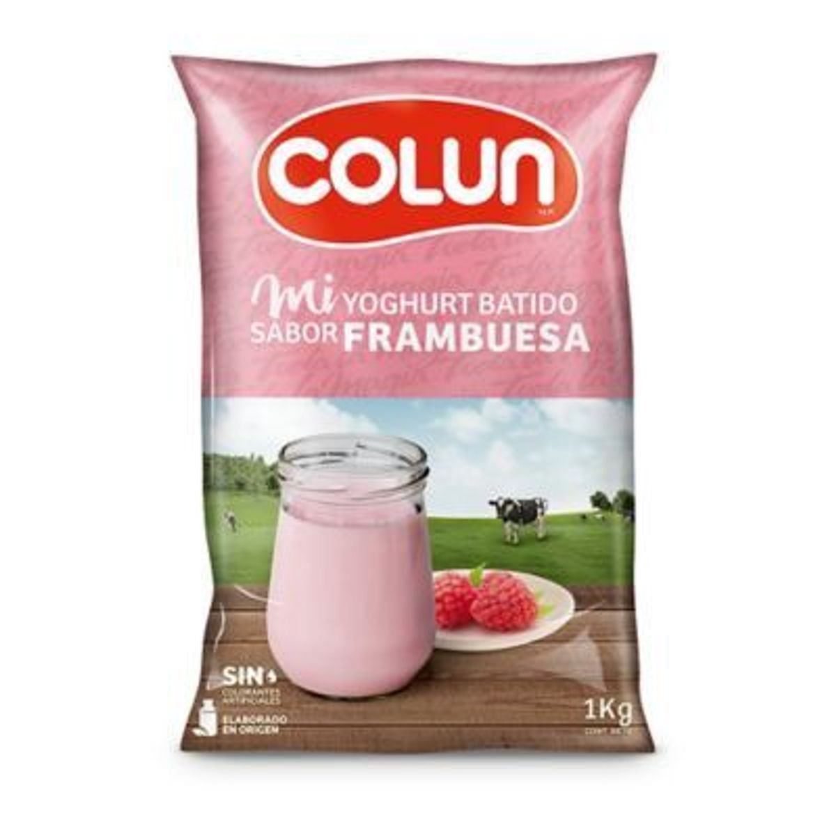 COLUN - Yoghurt Frambuesa Bolsa