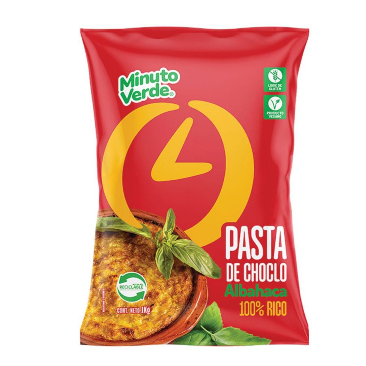MINUTO VERDE - Pasta de Choclo con Albahaca Congelada Minuto Verde 1 Kg