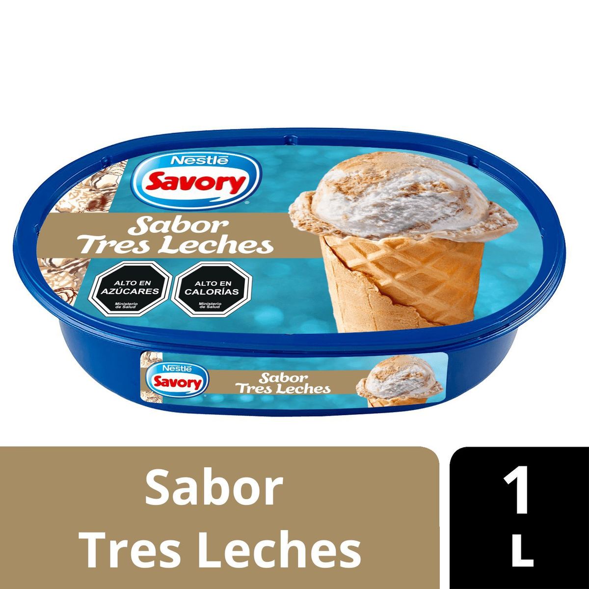 SAVORY - Helado de Leche Sabor Tres Leches Cassata Savory 1 L