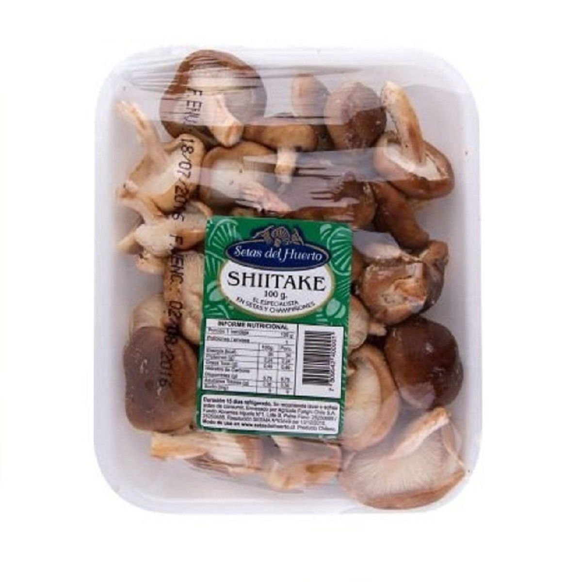 VERDURAS - Champiñón Shiitake Funghi Envasado 100 g