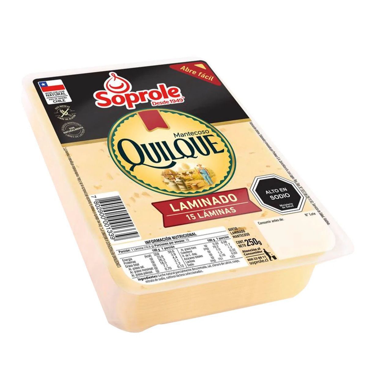 QUILQUE - Queso Mantecoso Laminado Quilque 250 g