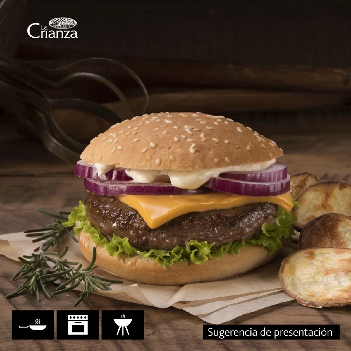 LA CRIANZA - Hamburguesa de Vacuno La Crianza 100 g