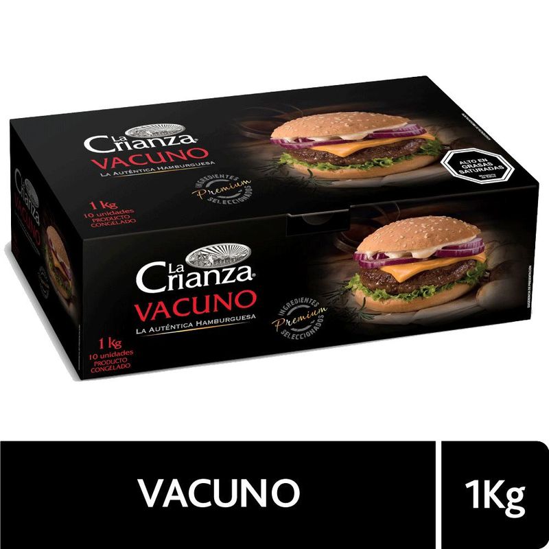 LA CRIANZA - Pack Hamburguesa de Vacuno La Crianza 10 x 100 g