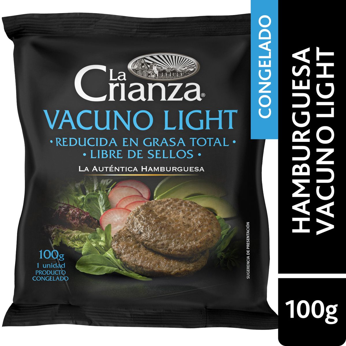 LA CRIANZA - Hamburguesa de Vacuno Light La Crianza 100 g