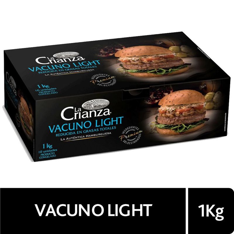 LA CRIANZA - Pack Hamburguesa de Vacuno Light La Crianza 10 x 100 g