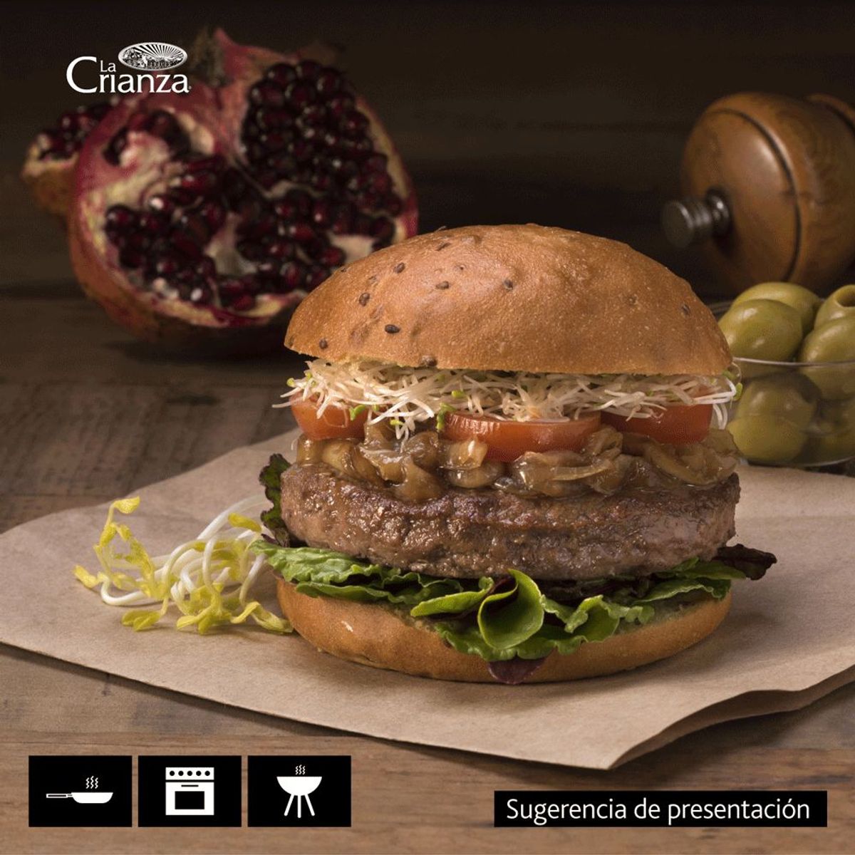 LA CRIANZA - Pack Hamburguesa de Vacuno Light La Crianza 10 x 100 g